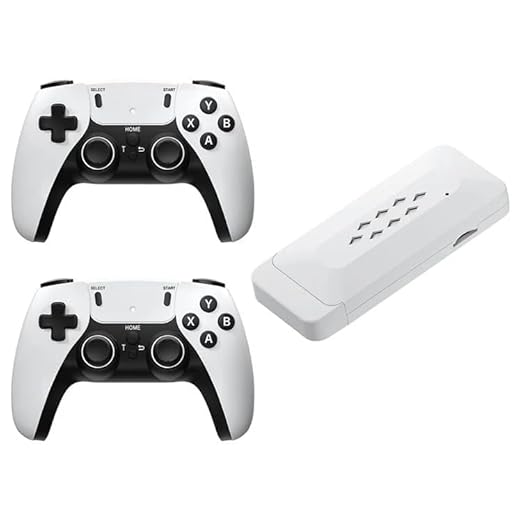 M22 Retro Handheld Game Stick - Wireless HD, 52 Emulators, 30,000+ Games, 64GB, Classic Edition with Takken/GTA Vcity/God of War, White