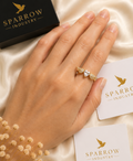 Luxury golden Heart Wing Ring – Gold Plated